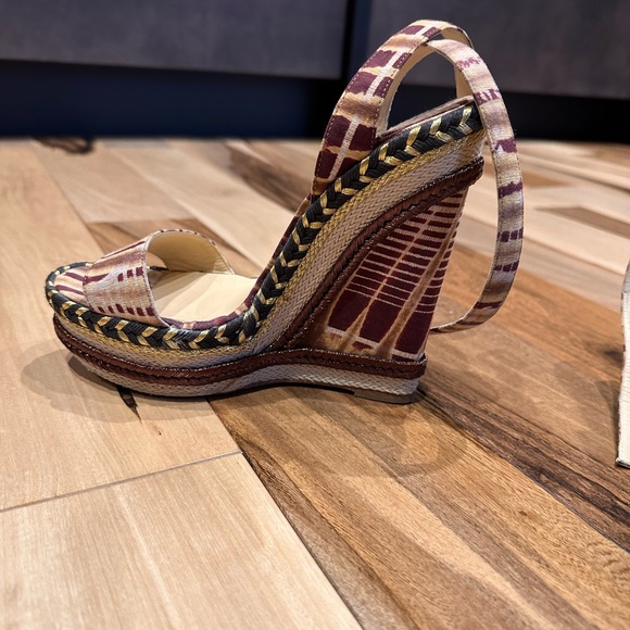 Christian Louboutin printed espadrilles heels - Picture 2 of 13